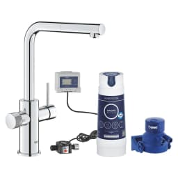 Grohe Blue Pure Minta Krom Spiralli Filtreli Eviye Bataryası görsel 1