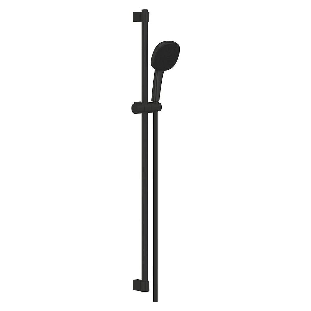 Grohe Tempesta Cube Siyah 2 Akışlı 90 Cm Sürgülü Duş Seti