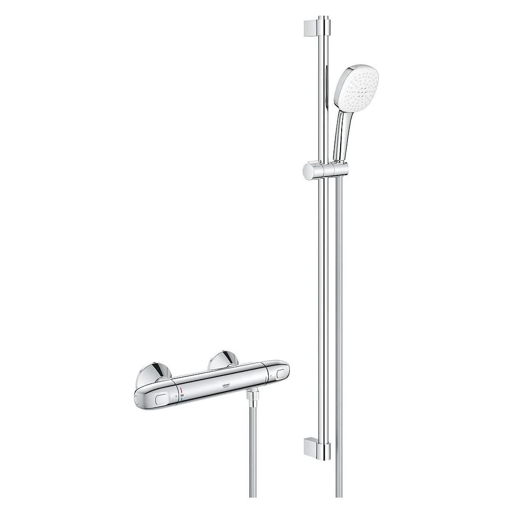 Grohe Grohtherm Krom Termostatik Duş Seti 90 Cm
