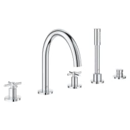 Grohe Atrio Krom Çapraz Volanlı Küvet Bataryası görsel 1