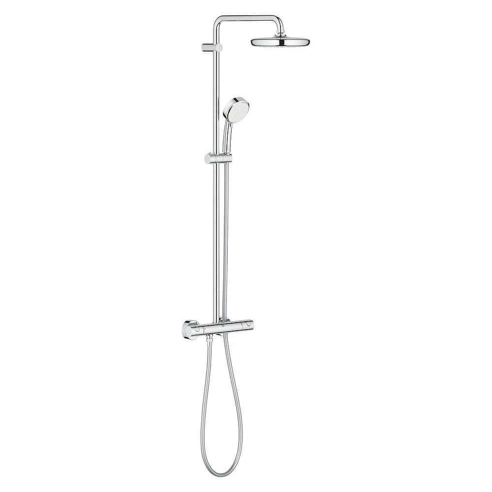 Grohe Tempesta Cosmopolitan Krom 21 Cm Termostatik Duş Seti