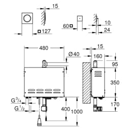 Grohe F-digital Deluxe 9,9 kW Buhar Jeneratörü görsel 2