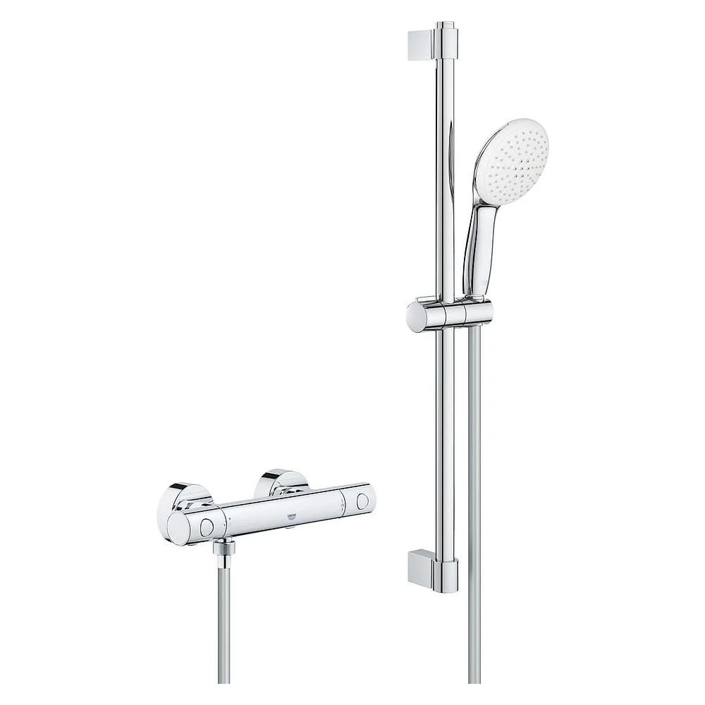 Grohe Grohtherm Cosmopolitan Krom Termostatik Duş Seti 60 Cm