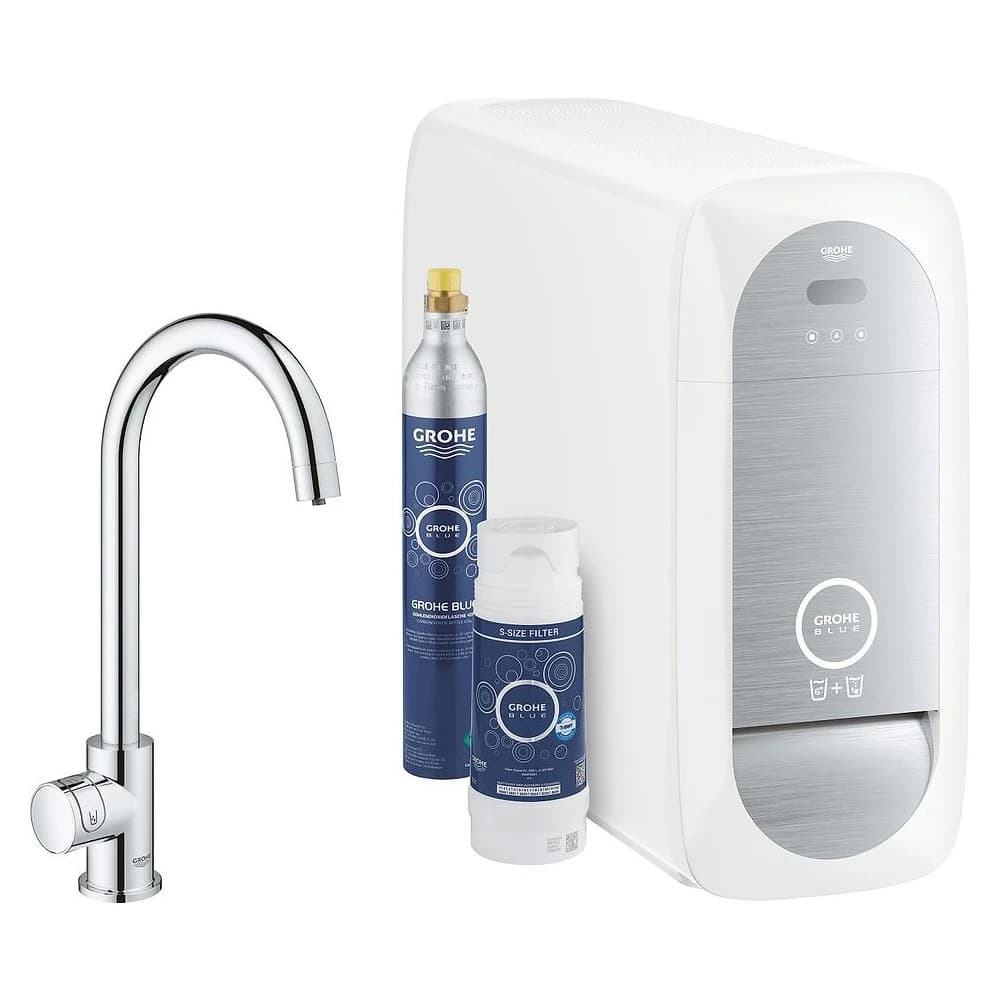 Grohe Blue Home Mono Krom C Gaga Başlangıç Seti