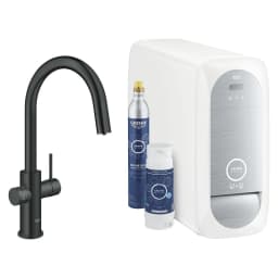 Grohe Blue Home Siyah C Gaga Çekilebilir Başlangıç Seti görsel 1