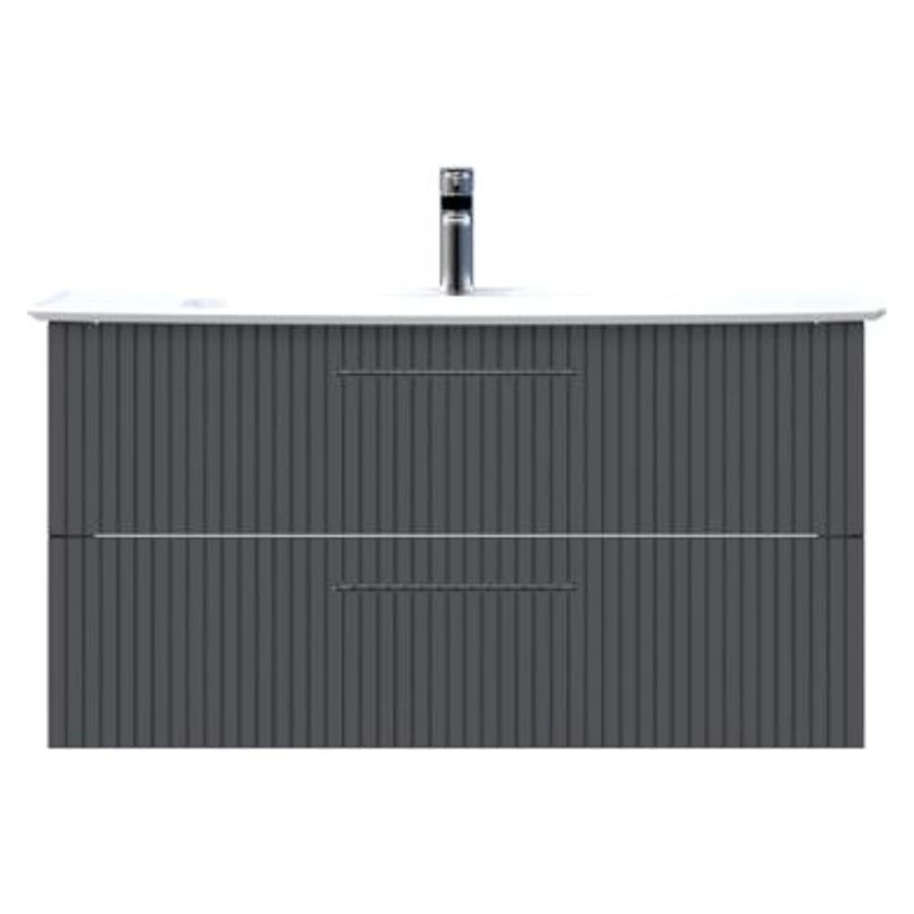 Creavit E10 100 Cm Antrasit 2 Çekmeceli Lavabo Dolabı