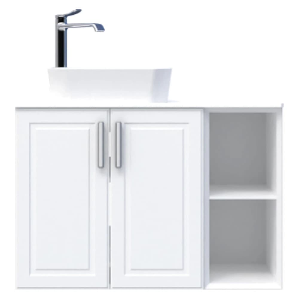 Creavit Perra 60+25 Cm Beyaz Kapaklı Lavabo Dolabı