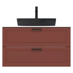 Creavit Perra 100 Cm Tarçın 2 Çekmeceli Lavabo Dolabı görsel 1