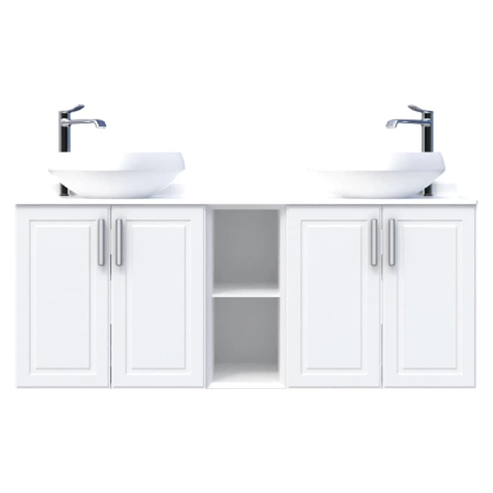 Creavit Perra 60+25+60 Cm Beyaz Kapaklı Lavabo Dolabı