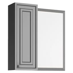 Creavit Kayra 30 Cm Mat Gri Ayna Yan Dolabı görsel 1