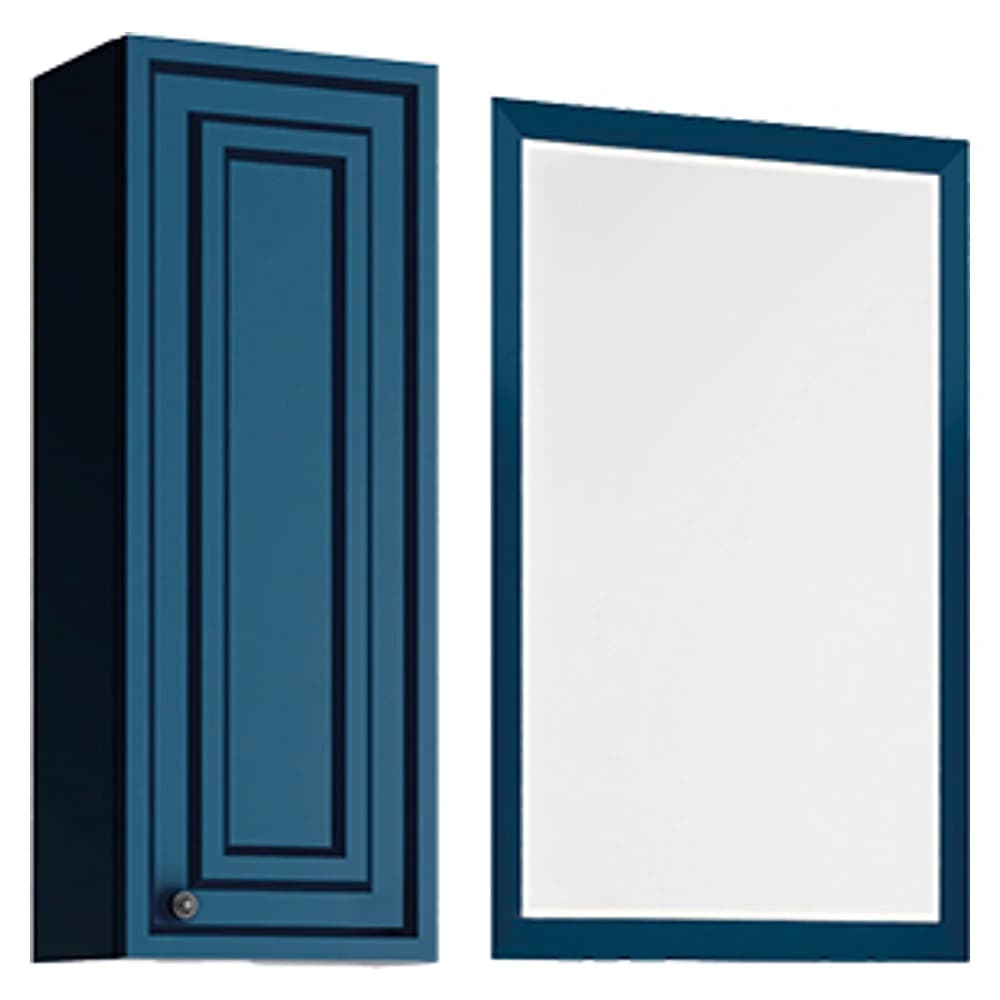 Creavit Kayra 30 Cm Mat Safir Mavi Ayna Yan Dolabı