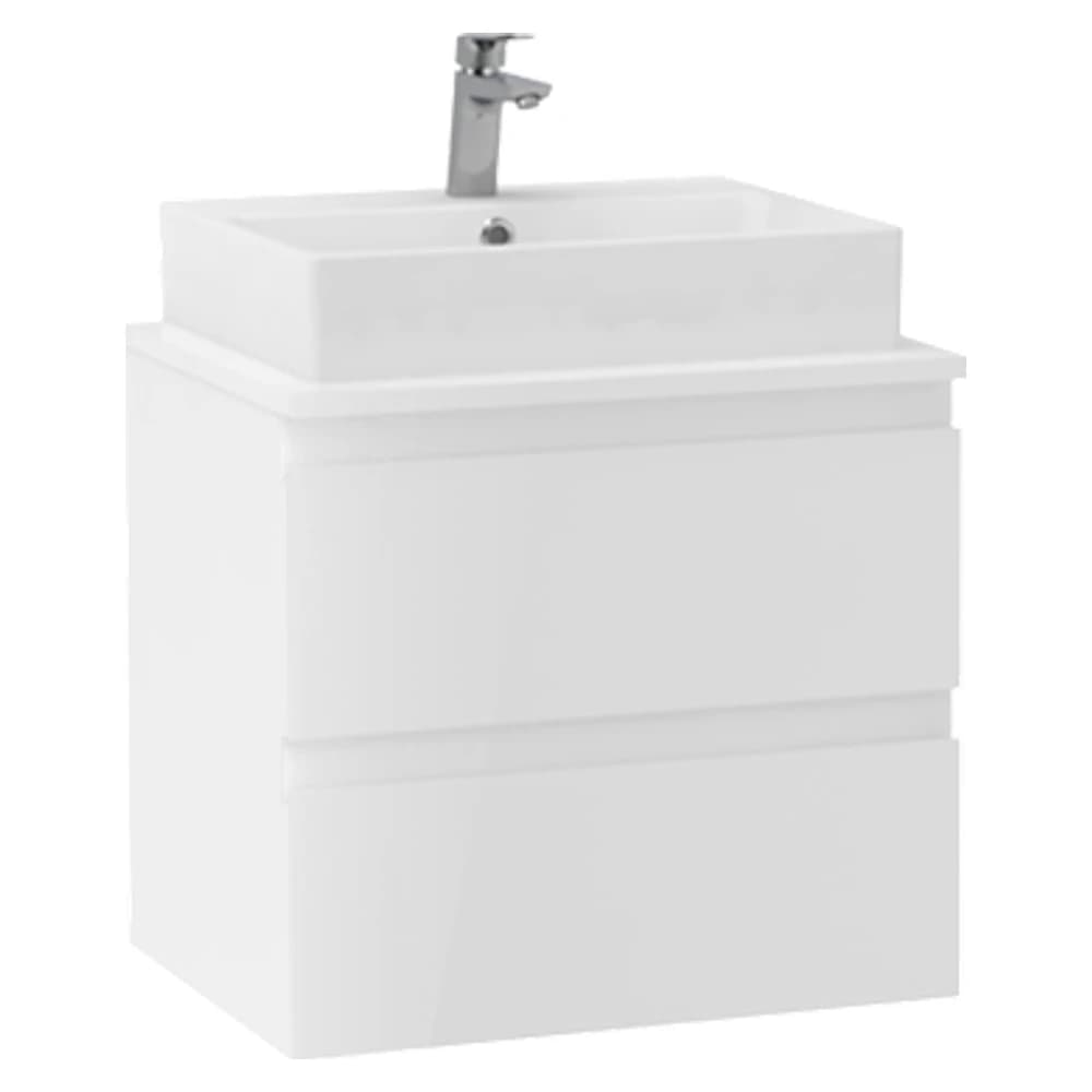 Creavit Alinda 60 Cm Parlak Beyaz Tablalı Lavabo Dolabı