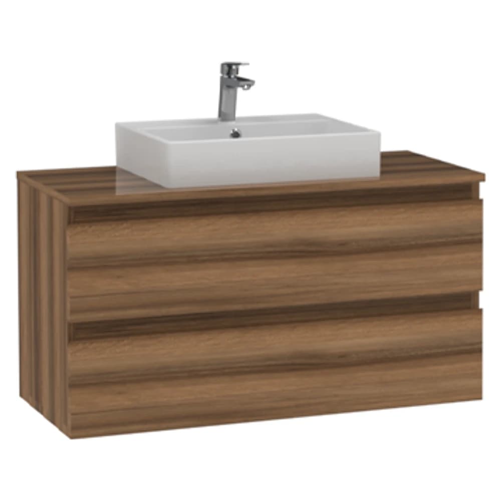 Creavit Alinda 100 Cm Açık Ceviz Tablalı Lavabo Dolabı