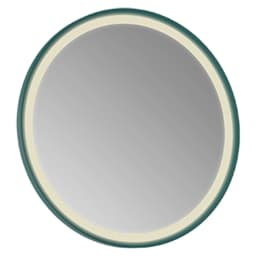 Creavit Patara 85 Cm Mat Yeşil Yuvarlak LED Ayna görsel 1