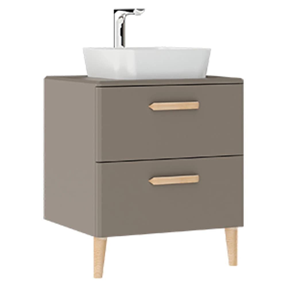 Creavit Patara 60 Cm Mat Cappuccino Lavabo Dolabı