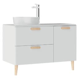 Creavit Patara 100 Cm Mat Beyaz Lavabo Dolabı görsel 1