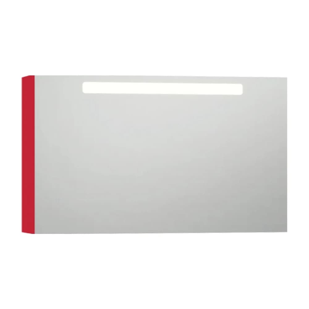 Creavit Recta 105 Cm Nar Çiçeği Kırmızı LED Aynalı Dolap