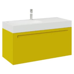 Creavit Recta 105 Cm Amber Sarı Lavabolu Dolap görsel 1