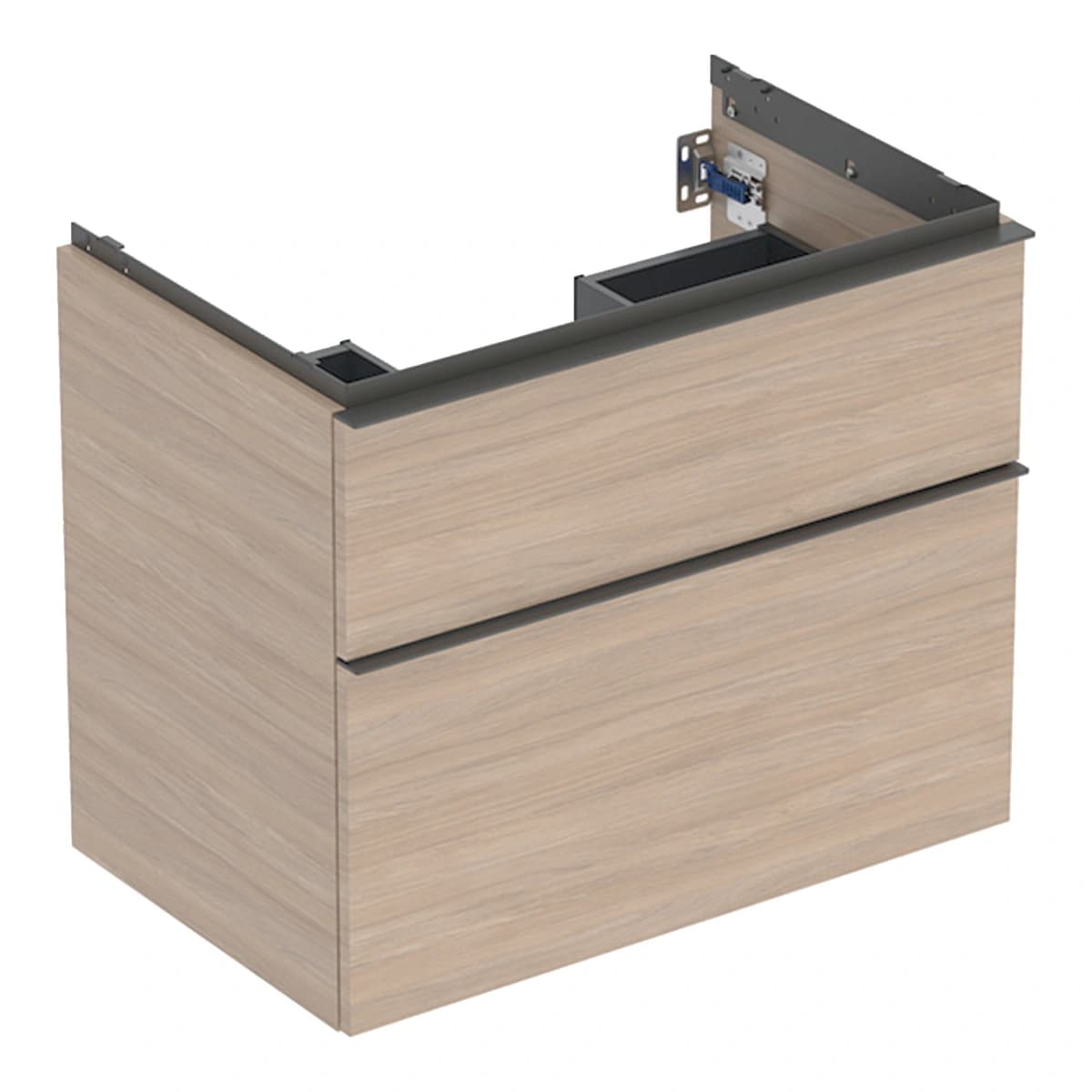 Geberit iCon 75 cm Çift Çekmeceli Lavabo Dolabı, Meşe