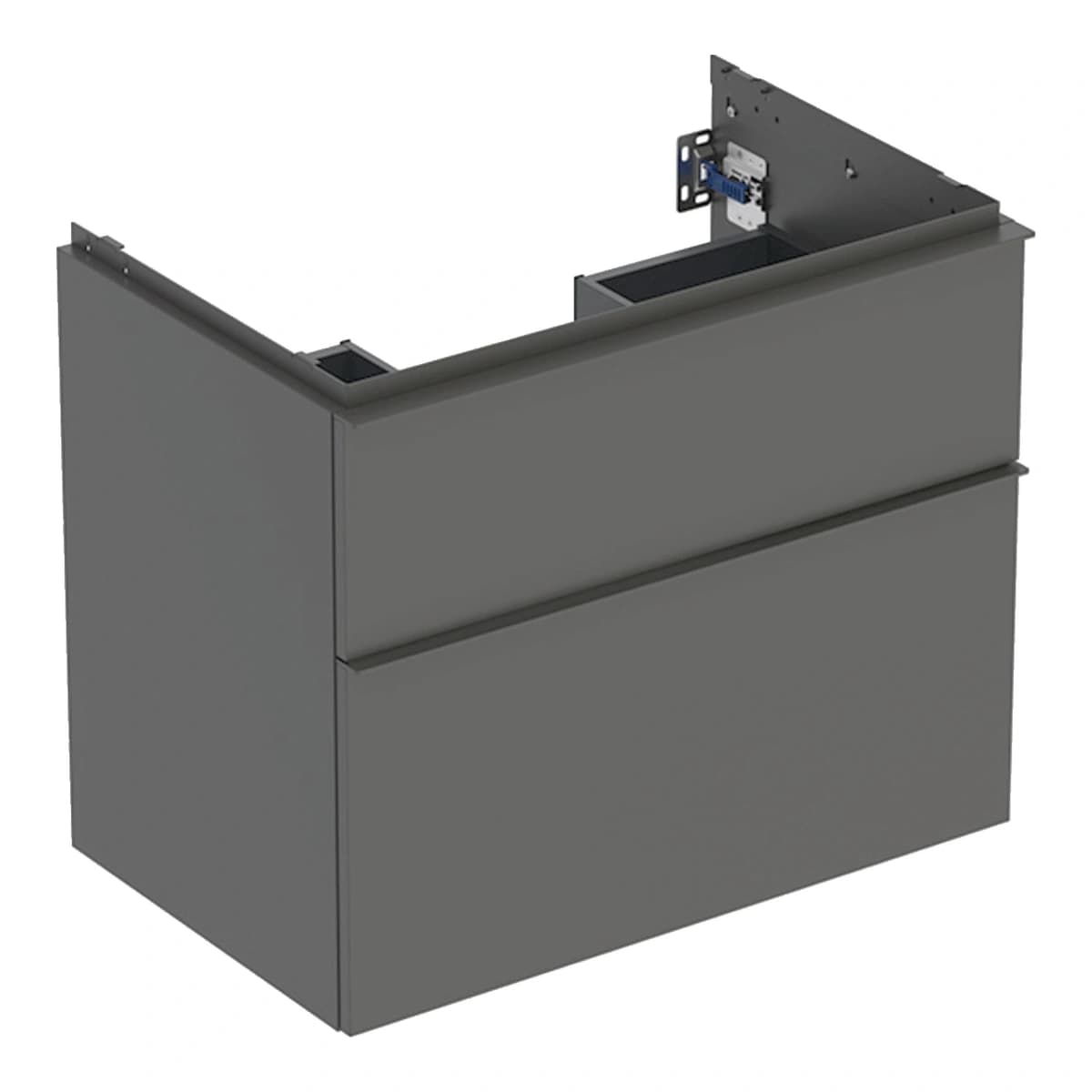Geberit iCon 75 cm Çift Çekmeceli Lavabo Dolabı, Mat Antrasit