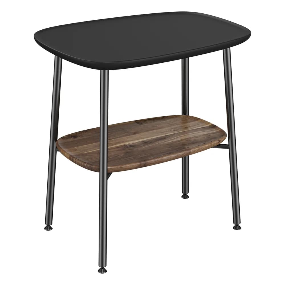 Vitra Plural 55 Cm Koyu Meşe Mat Siyah Seramik Yan Ünite