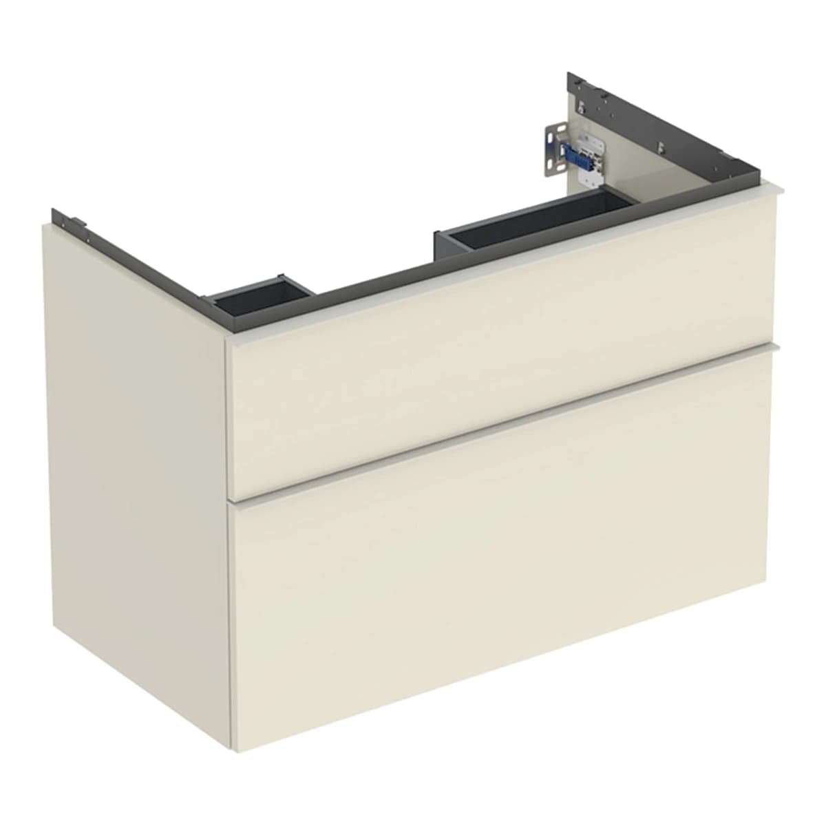 Geberit iCon 90 cm Kum Grisi Çift Çekmeceli Lavabo Dolabı