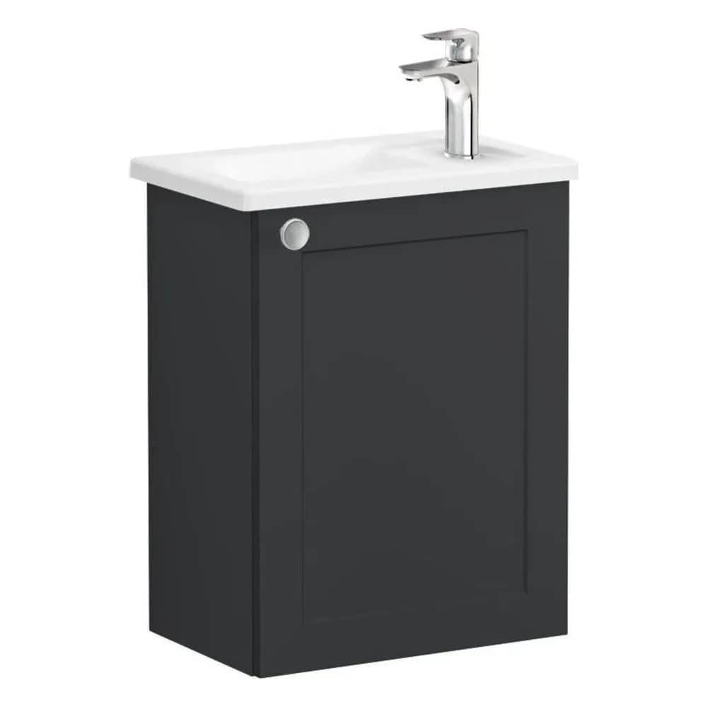 Vitra Root Classic 45 Cm Grafit Kapaklı Sağ Lavabo Dolabı