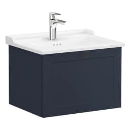 Vitra Root Classic 60 Cm Lacivert 1 Çekmeceli Lavabo Dolabı görsel 1