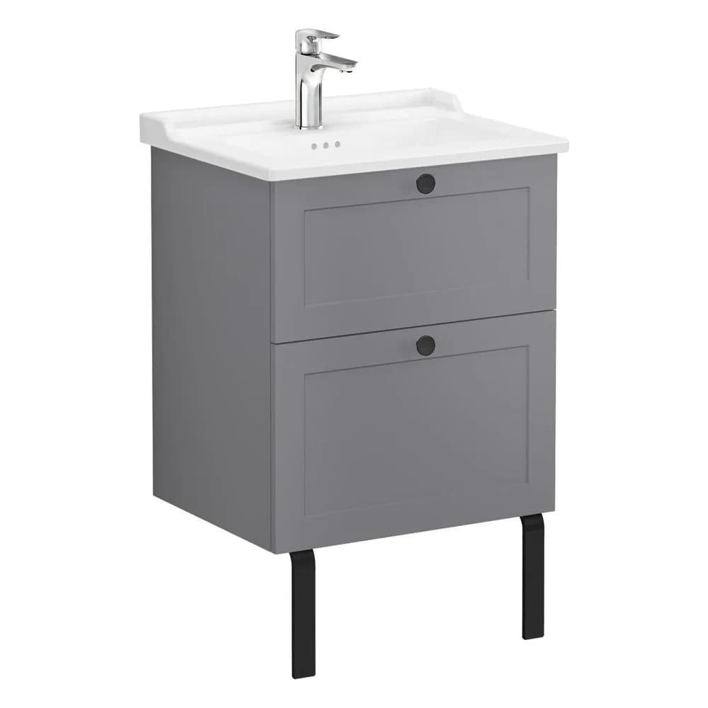 Vitra Root Classic 60 Cm Gri 2 Çekmeceli Lavabo Dolabı