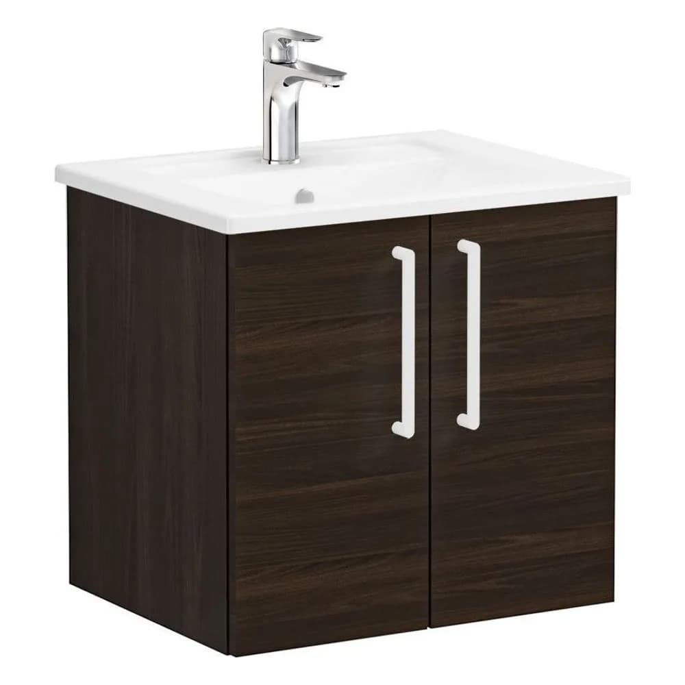 Vitra Root Flat 60 Cm Ceviz 2 Kapaklı Lavabo Dolabı