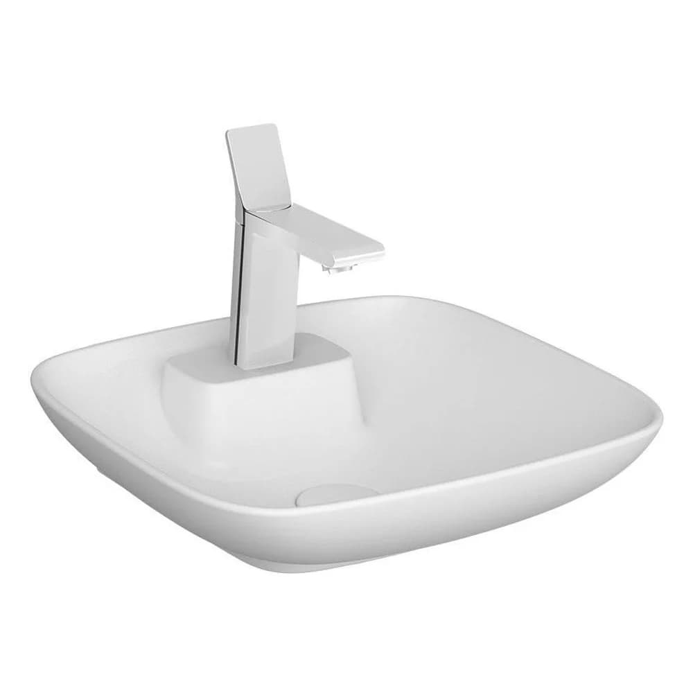 Vitra Memoria Kare 45 Cm Mat Beyaz Tezgah Üstü Lavabo