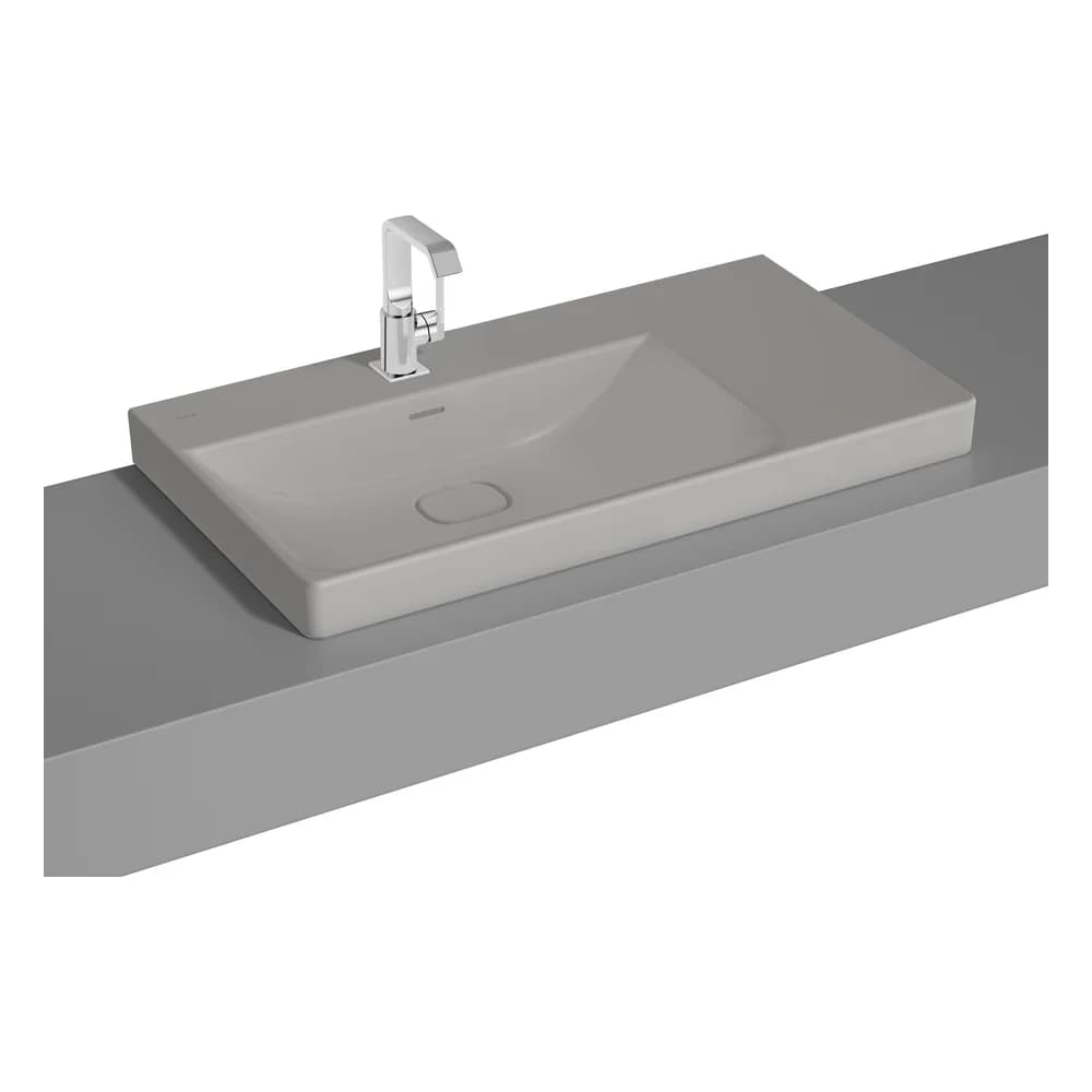 Vitra Metropole 90x47 Cm Mat Taş Gri Çanak Lavabo