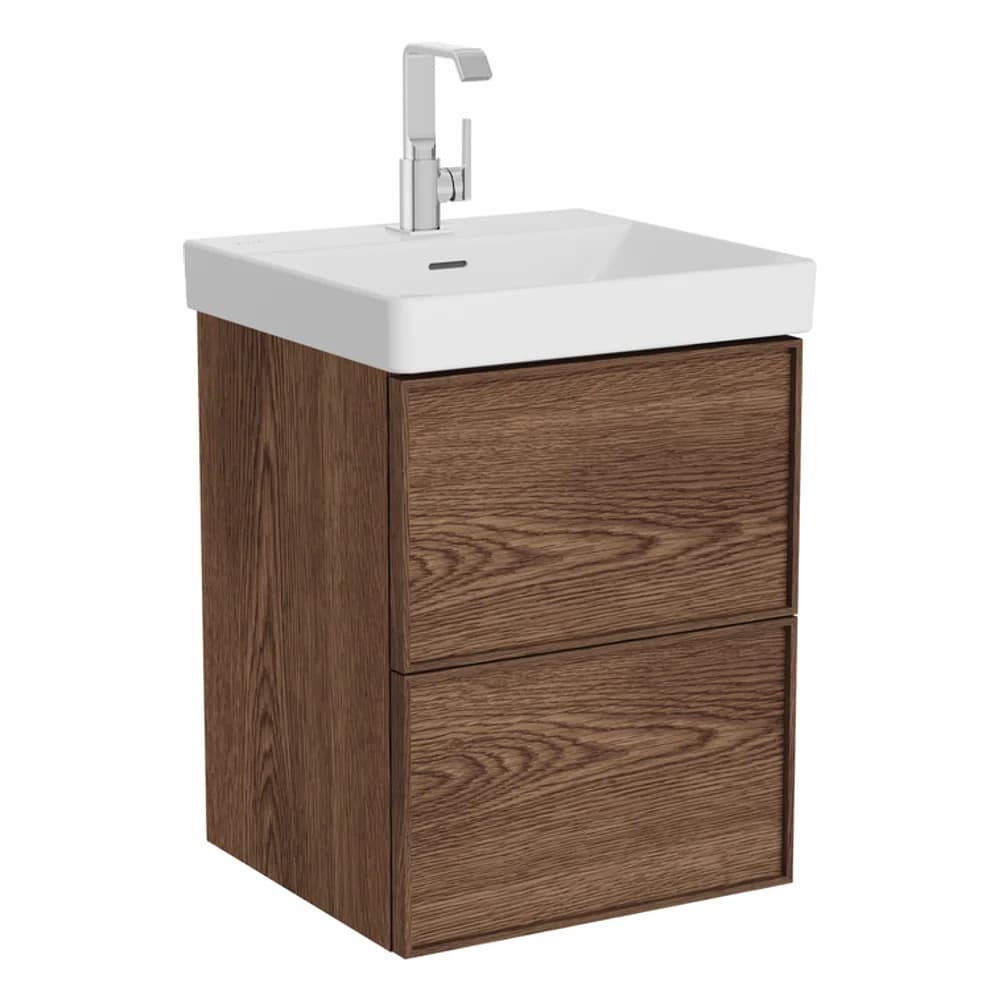 Vitra Metropole Edge 50 Cm Ceviz 2 Çekmeceli Lavabo Dolabı