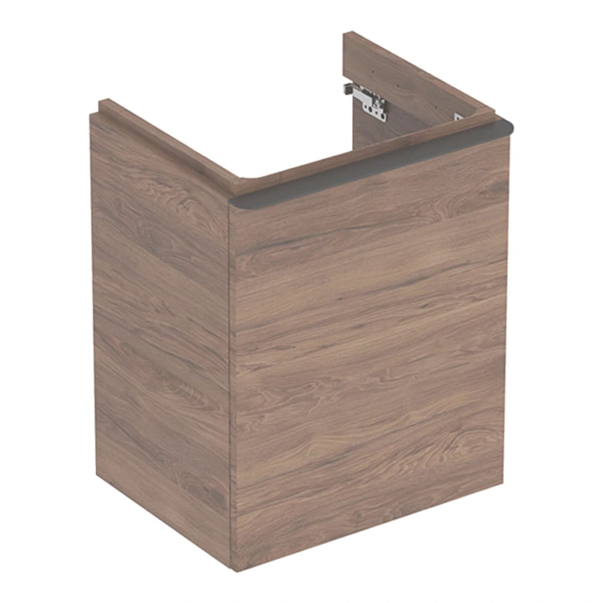 Geberit Smyle 50 cm Amerikan Ceviz Tek Kapılı Lavabo Dolabı