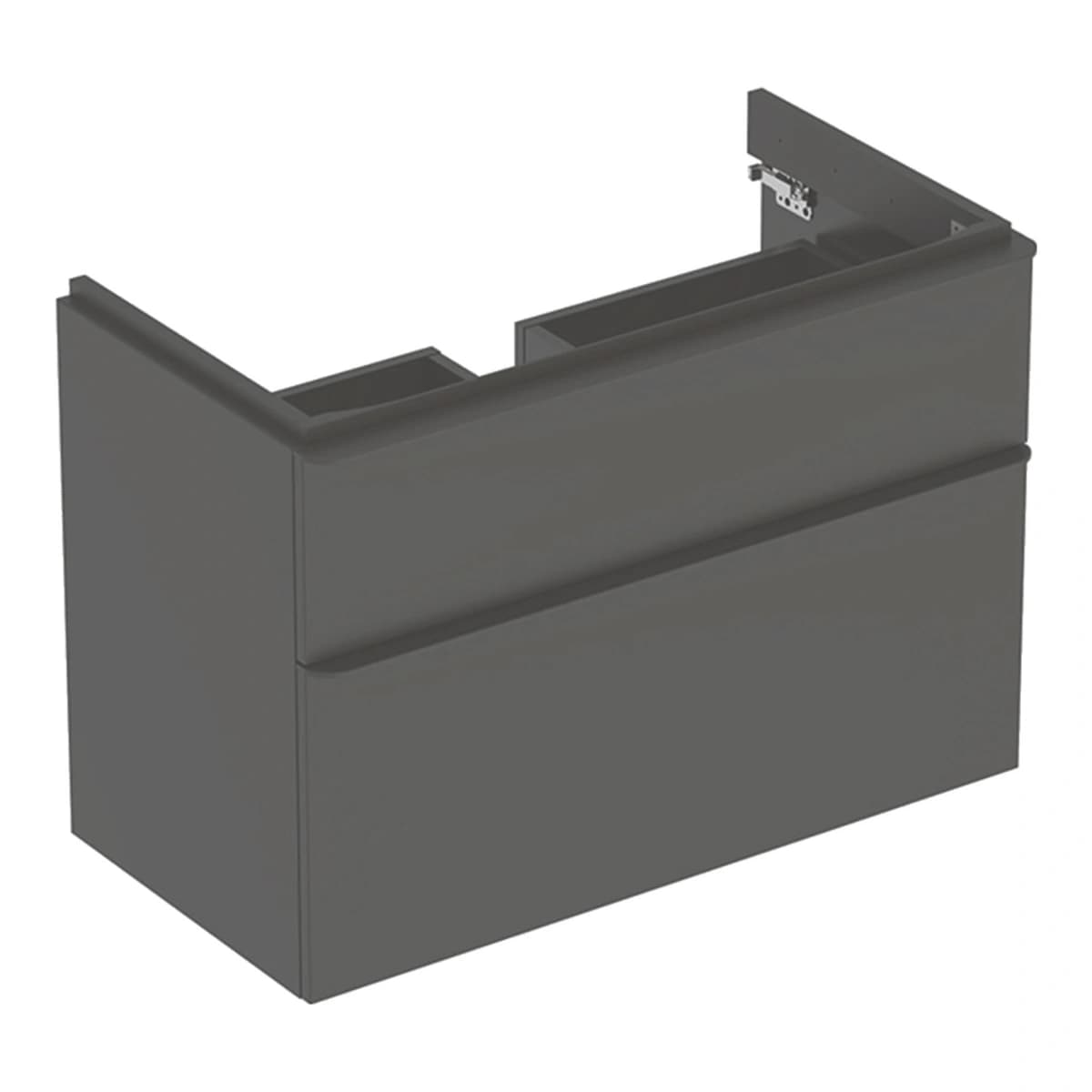 Geberit Smyle 90 cm Mat Antrasit Çekmeceli Lavabo Dolabı