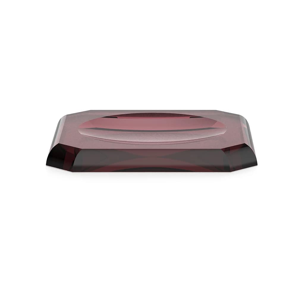 Decor Walther Kristall 23x13 Cm Bordo Sabunluk Tepsi
