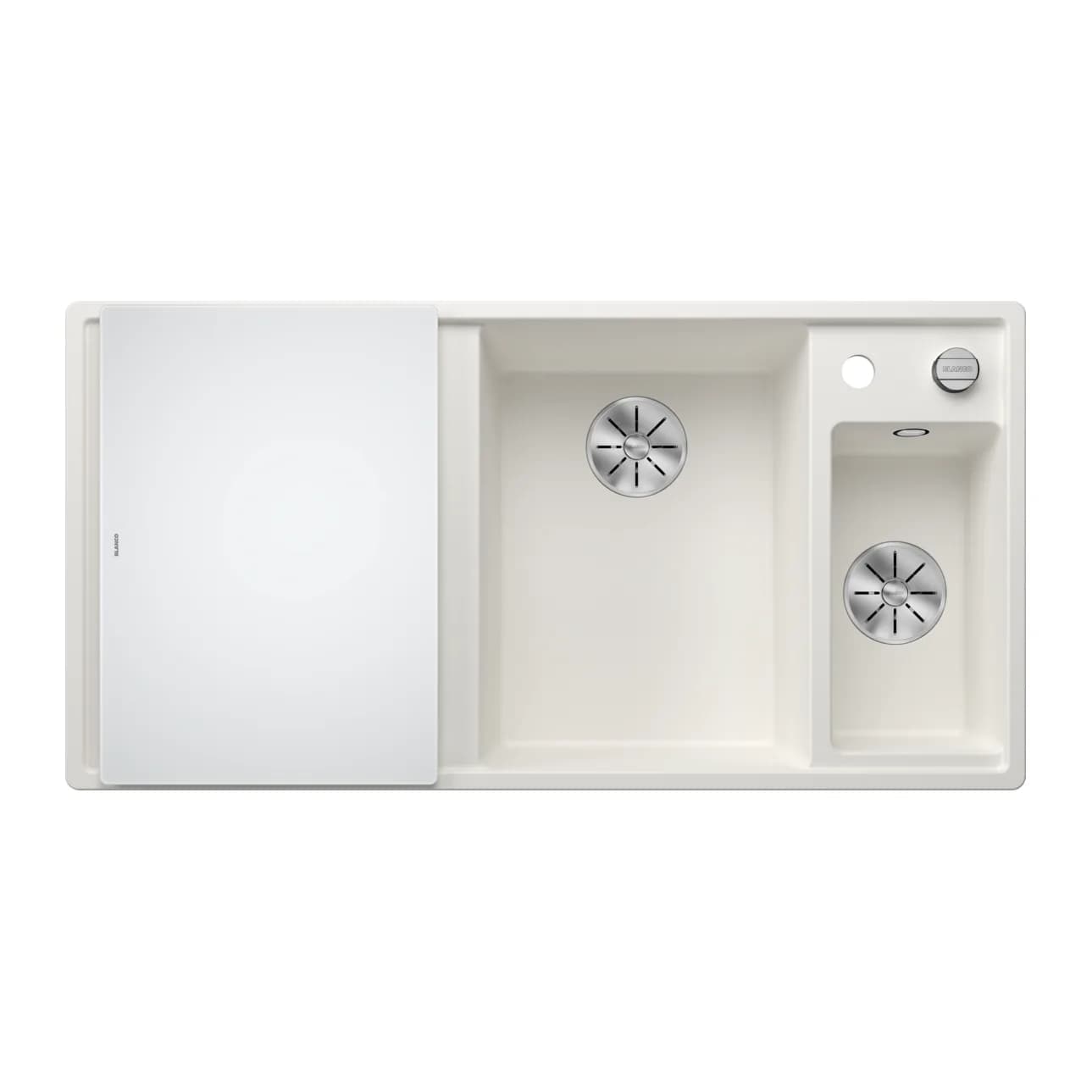 Blanco Axia III 6 S Sol Damlalıklı Beyaz Granit Eviye