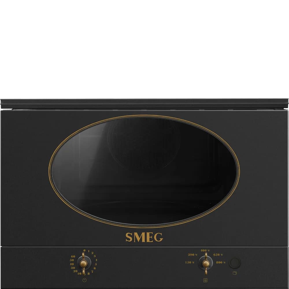 Smeg Coloniale 60 cm Antrasit Ankastre Mikrodalga Fırın