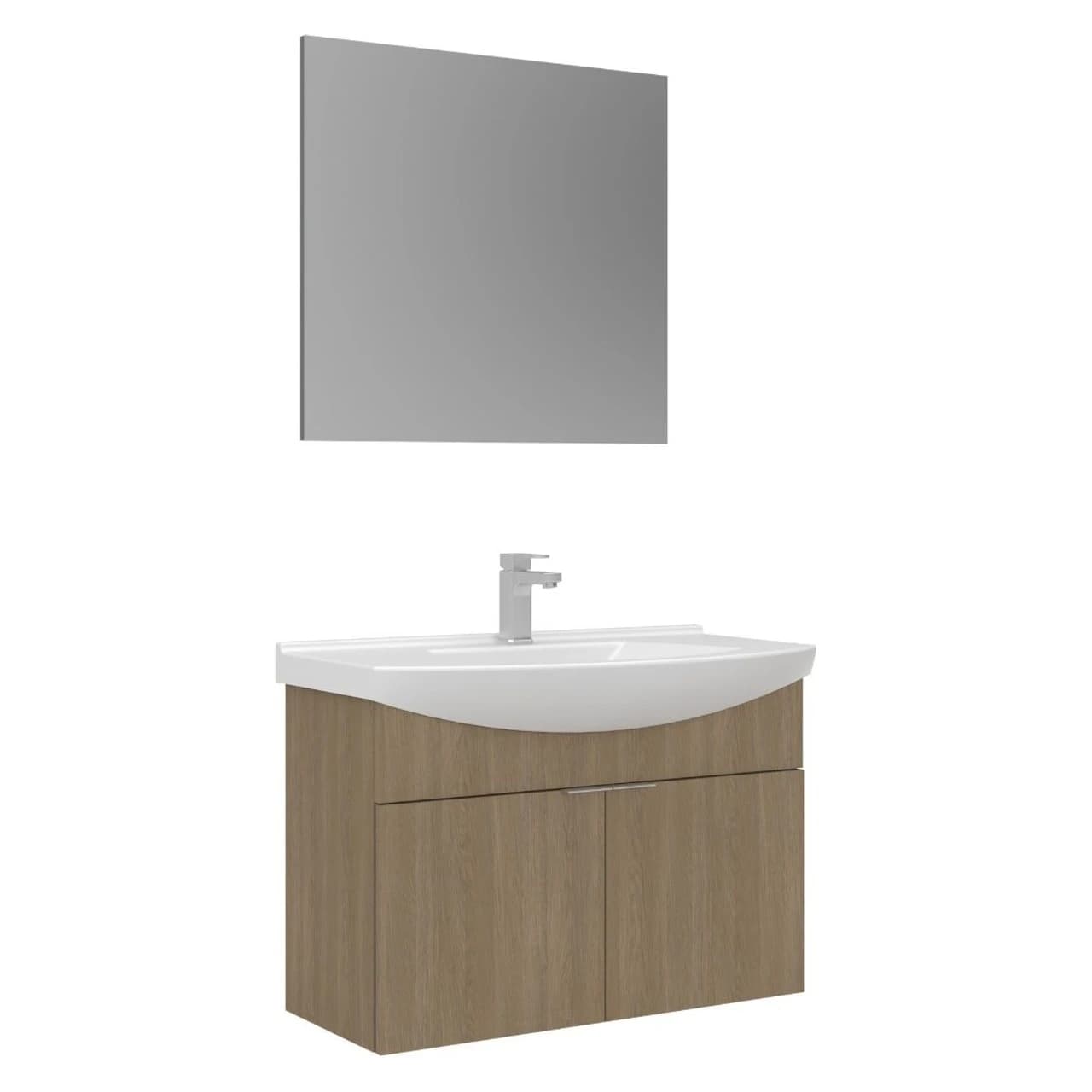 Orka Purus 80 Cm Budva Asma Banyo Dolabı Takımı