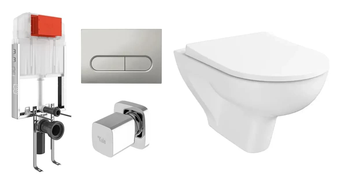VitrA S20 Asma Klozet ve Kale Gömme Rezervuar Takımı