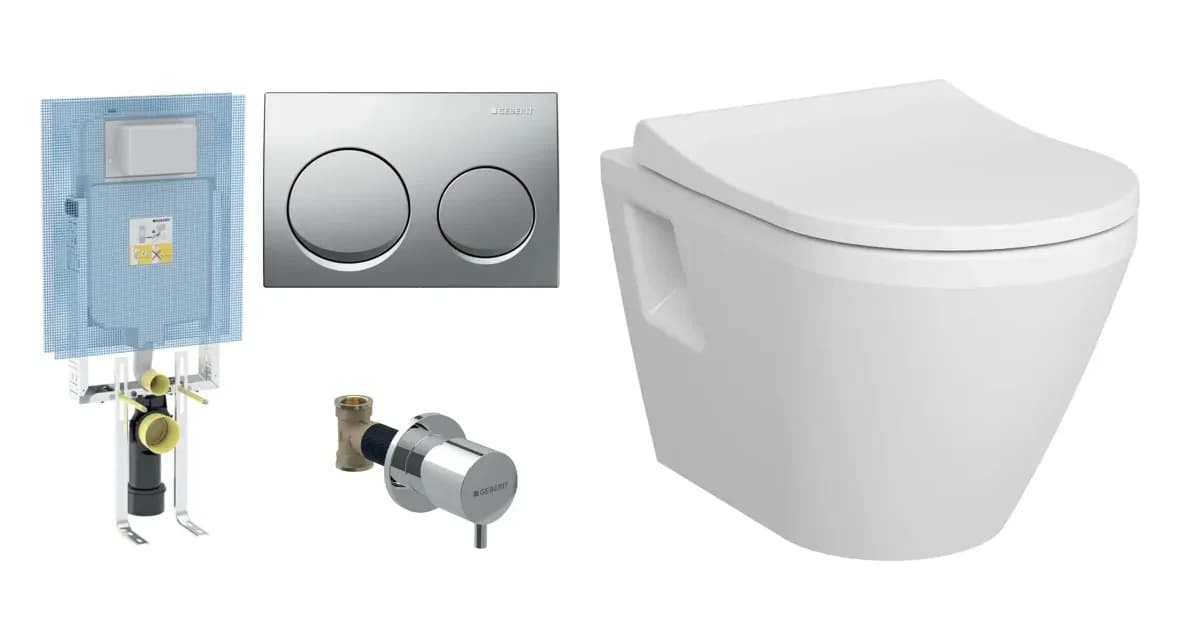 VitrA Integra Asma Klozet ve Geberit Gömme Rezervuar Takımı