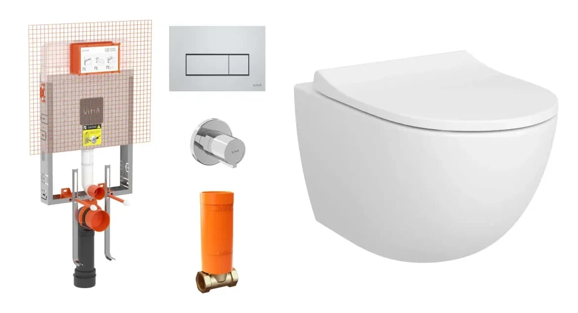 VitrA Sento Asma Klozet ve Gömme Rezervuar Takımı