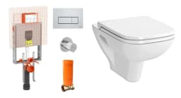 Vitra S20 52 cm Beyaz Asma Klozet ve Gömme Rezervuar Takımı görsel 1