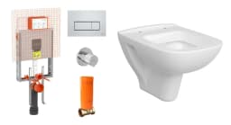Vitra S20 Kompakt 48 cm Beyaz Asma Klozet ve Gömme Rezervuar Takımı görsel 1