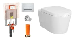 Vitra Nest Rim-ex Beyaz Asma Klozet ve Gömme Rezervuar Takımı görsel 1