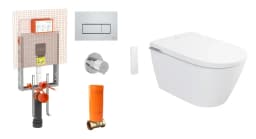 Vitra V-Care 3 Core Akıllı Asma Klozet Takımı ve Gömme Rezervuar Takımı görsel 1