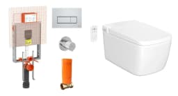 Vitra V-Care Prime Rim-ex Kanalsız Akıllı Asma Klozet Takımı ve Gömme Rezervuar Takımı görsel 1