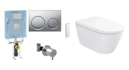 Vitra V-Care 3 Base Akıllı Asma Klozet Takımı ve Geberit Gömme Rezervuar Takımı görsel 1