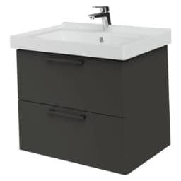 Creavit D20 65 Cm Antrasit 2 Çekmeceli Lavabo Dolabı görsel 1