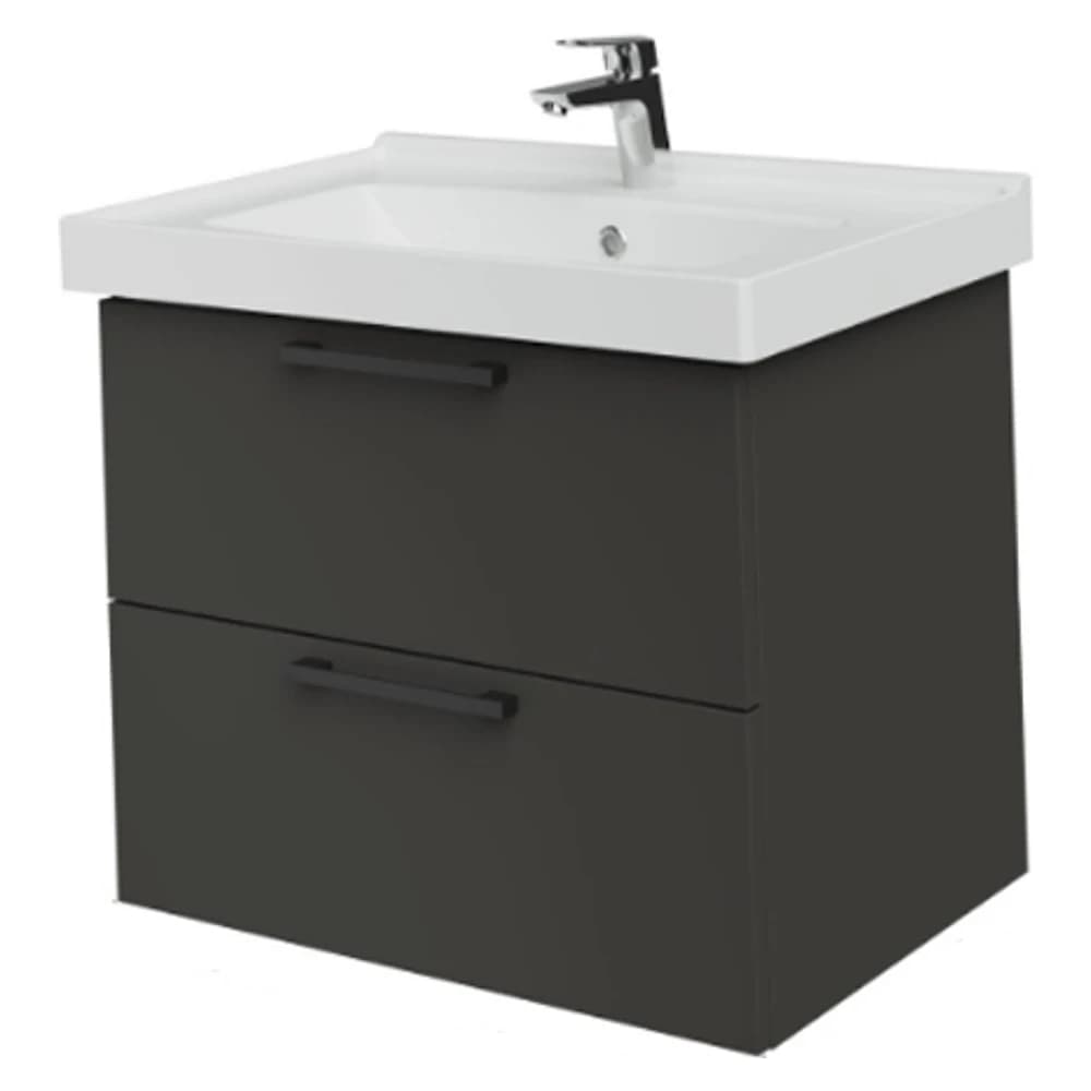 Creavit D20 65 Cm Antrasit 2 Çekmeceli Lavabo Dolabı